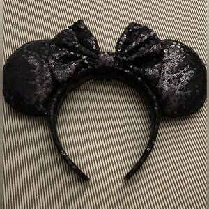 BBBrooke Black Sequin Minnie Ears